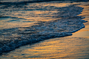 Scenic sunset over the sea