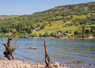 Beautiful summers day at Loch Tay, Killin, Scotland, UK