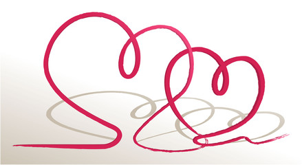 Valentines love hearts