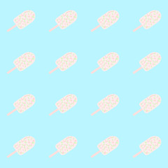 Cut emoji cat seamless pattern. Vector illustration.