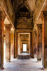 Fototapeta na wymiar Inside of Angkor Wat