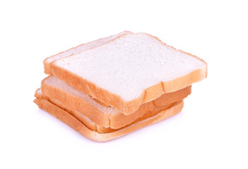 sliced bread isolated on white background