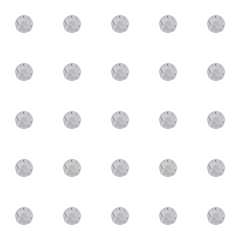 Silver dots seamless pattern.  - 136039445