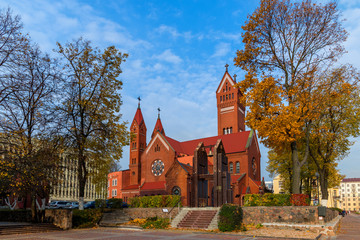 Belarussian Roman Catholic Church Of Saints Simon And Helen (Red
