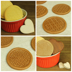 Biscuits with hearts