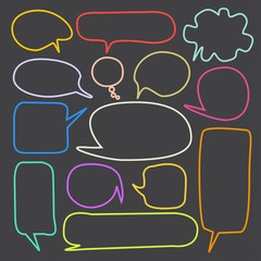Set of speech bubbles 