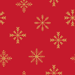 Naklejka na ściany i meble Christmas seamless pattern. Vector illustration.