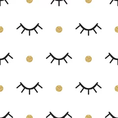 Stickers pour porte Yeux Modèle sans couture d& 39 oeil
