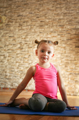 Little girl at home.