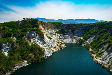 Fototapeta na wymiar The Mountain and water Reservoir, Landscape