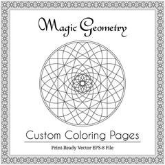 Circular Ornament for Adults Coloring Book