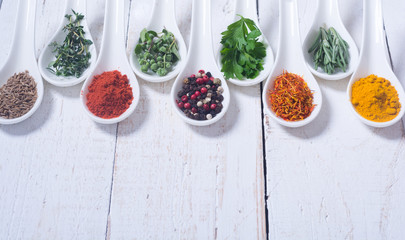 assortment of indian spices