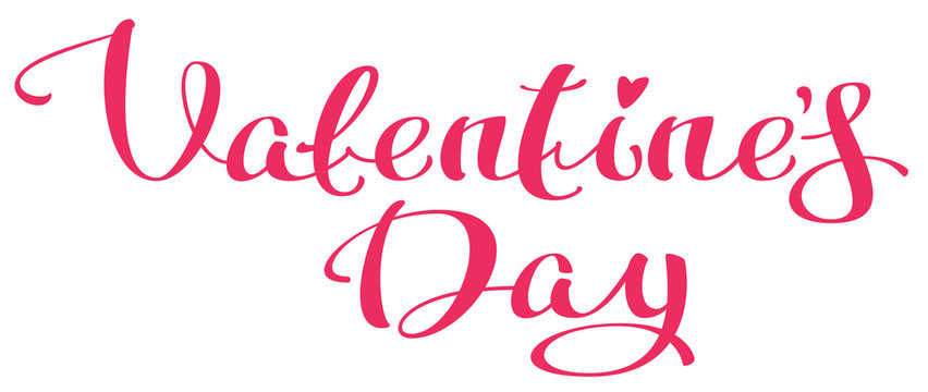 Valentines day lettering text for greeting card