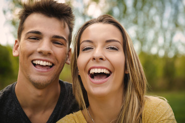 Obraz premium The joy of being in love