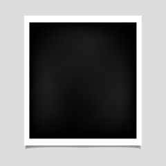 Photo frame with shadow on isolate background, vector EPS10