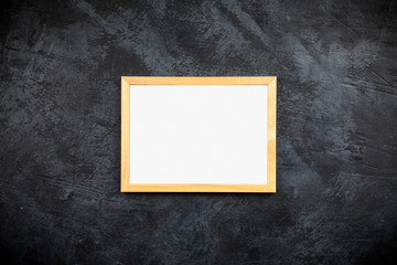 Picture frame on dark background