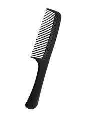 Black hairbrush isolated on white