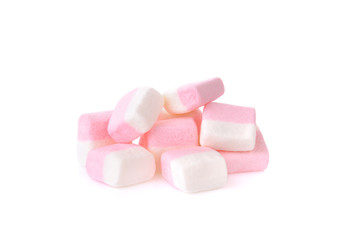 marshmallow on white background