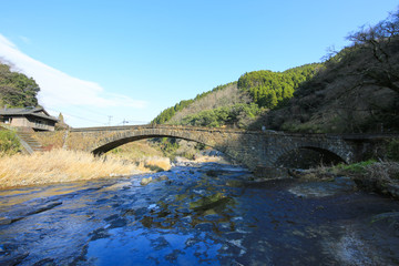 大分県豊後大野市　白山川河川公園　轟木橋