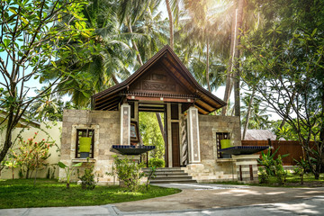 Spa-Bereich auf den Malediven.
Sun Island, Dhiffushi, Maldives