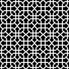 Fototapeta premium Abstract seamless geometric op black & white pattern