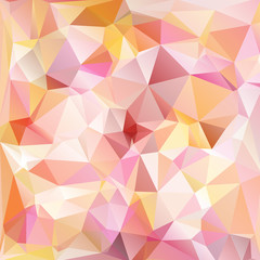 Fototapeta premium Pink polygonal illustration, which consist of triangles. Geometric background in Origami style with gradient. Triangular design for your business.Pink background