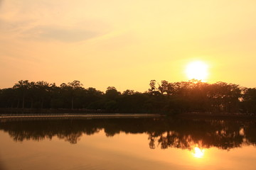 Fototapeta na wymiar Angkor Wat at Sunset, Cambodia