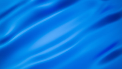 Blue drapery fabric flag. 3d illustration, 3d rendering.
