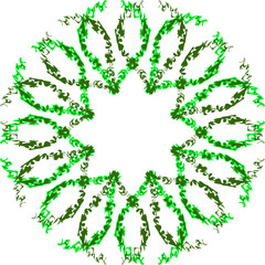 Abstract ornamental shape. Vector illustration.