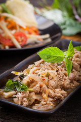 Minced meat salad