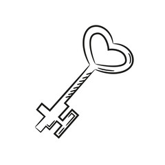 Key icon on the white background.