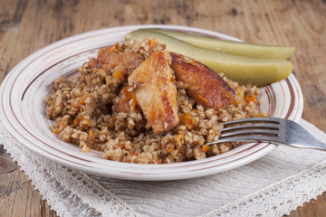 Buckwheat with chicken