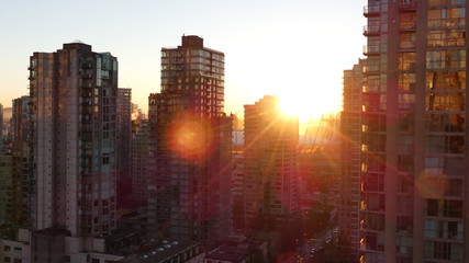 Sunrise Vancouver highrise buildings