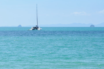 Obraz premium Boat on Andaman sea, Thailand
