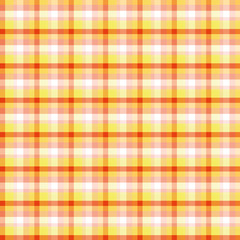 Scottish cell red, yellow, orange, white seamless pattern, colorful background, english style.Geometric background