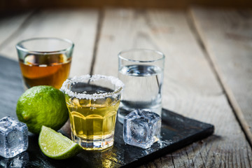Selection of alcoholic drinks