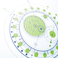 3d engineering technology vector backdrop. Futuristic technical