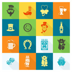 Saint Patricks Day Icon Set