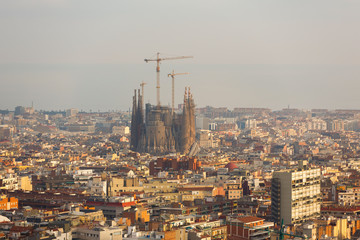 Urban cityscape of Barcelona