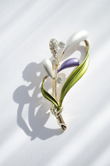 floral brooch