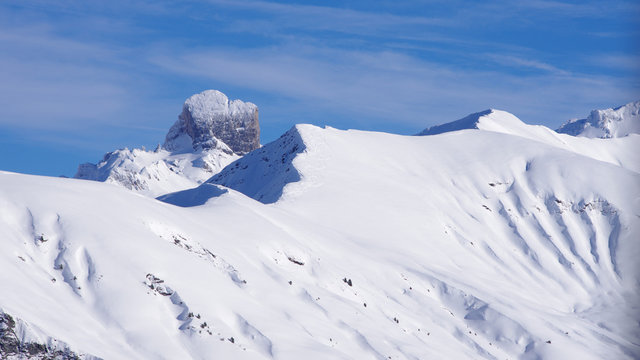paysage hivernal en montagne - pierra menta