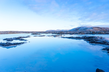 Naklejka na ściany i meble The Famous Blue Lagoon near Reykjavik, Iceland