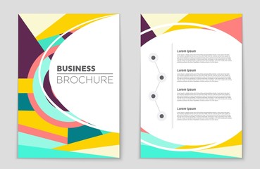 Obraz premium Abstract vector layout background set. For art template design, list, front page, mockup brochure theme style, banner, idea, cover, booklet, print, flyer, book, blank, card, ad, sign, sheet,, a4.