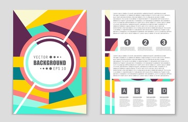 Abstract vector layout background set. For art template design, list, front page, mockup brochure theme style, banner, idea, cover, booklet, print, flyer, book, blank, card, ad, sign, sheet,, a4.