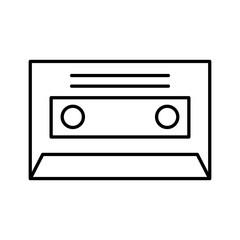 cassette music old fashion vector illustration design