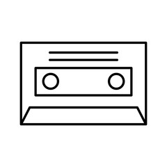 cassette music old fashion vector illustration design