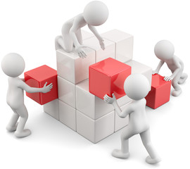 Männchen Würfel Aufbau