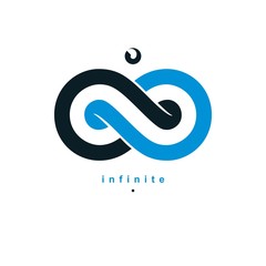 Infinity Loop vector symbol, conceptual logo special design.