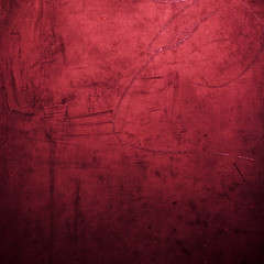 Grunge red background texture - Old Grungy red wall.