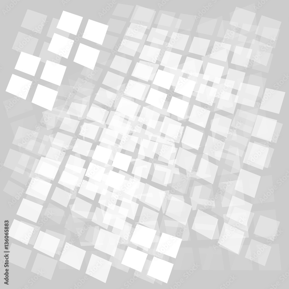 Poster Seamless texture with figures arranged in one another.